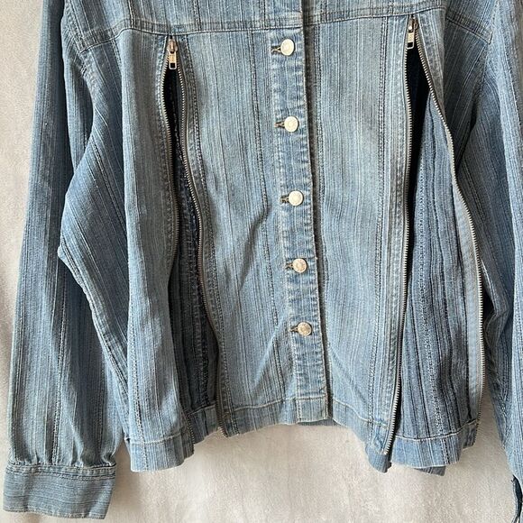 Vintage The Blues Denim Button Jacket Size 2X - Picture 10 of 15